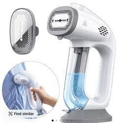 Garment Steamer, 2300Pa Suction for Clothes Grips, 5s Fast Heating, Steamer Iron 2In1, Compatible with 110V–240V Voltages Globally Compatible, Portabl