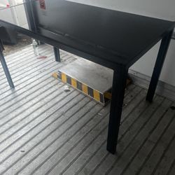 Black Emerald Cut Glass Table Seats Four Will Deliver Straight To Your Door 100 Bucks