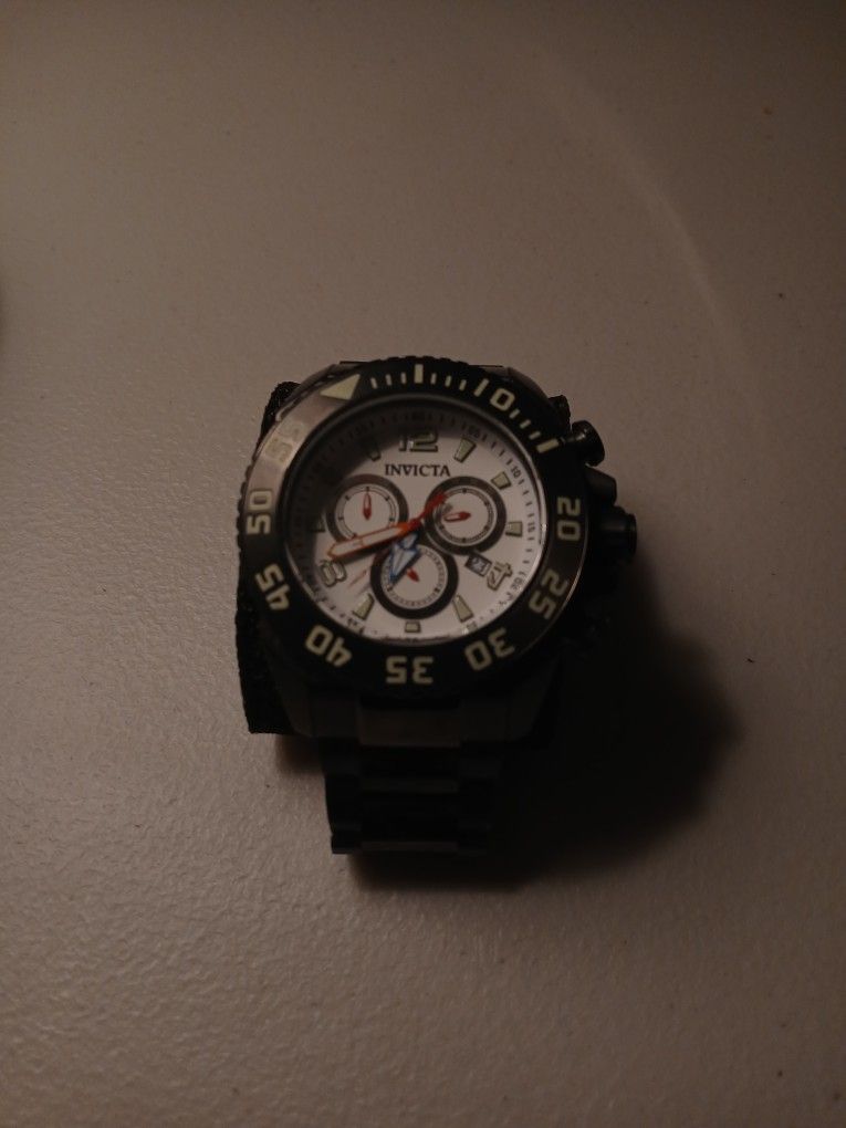 INVICTA PRO DIVER 44MM SWISS QUARTZ CHRONO BRACELET WATCH GUNMETAL 35755 NWOT