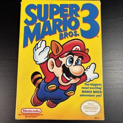 Box Only - Super Mario Bros 3 for Nintendo Entertainment System NES