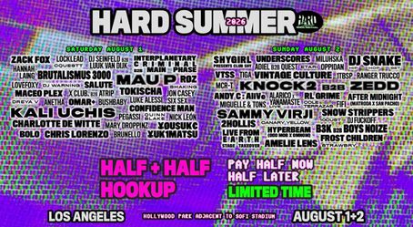 Hard Summer VIP 2 Day Ticket