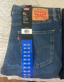 $50 for both. Levi’s 511 36X32.