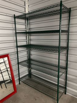 Storage metal shelves