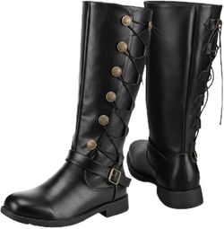Medieval Pirate Boots, Renaissance Costume Boots Size5