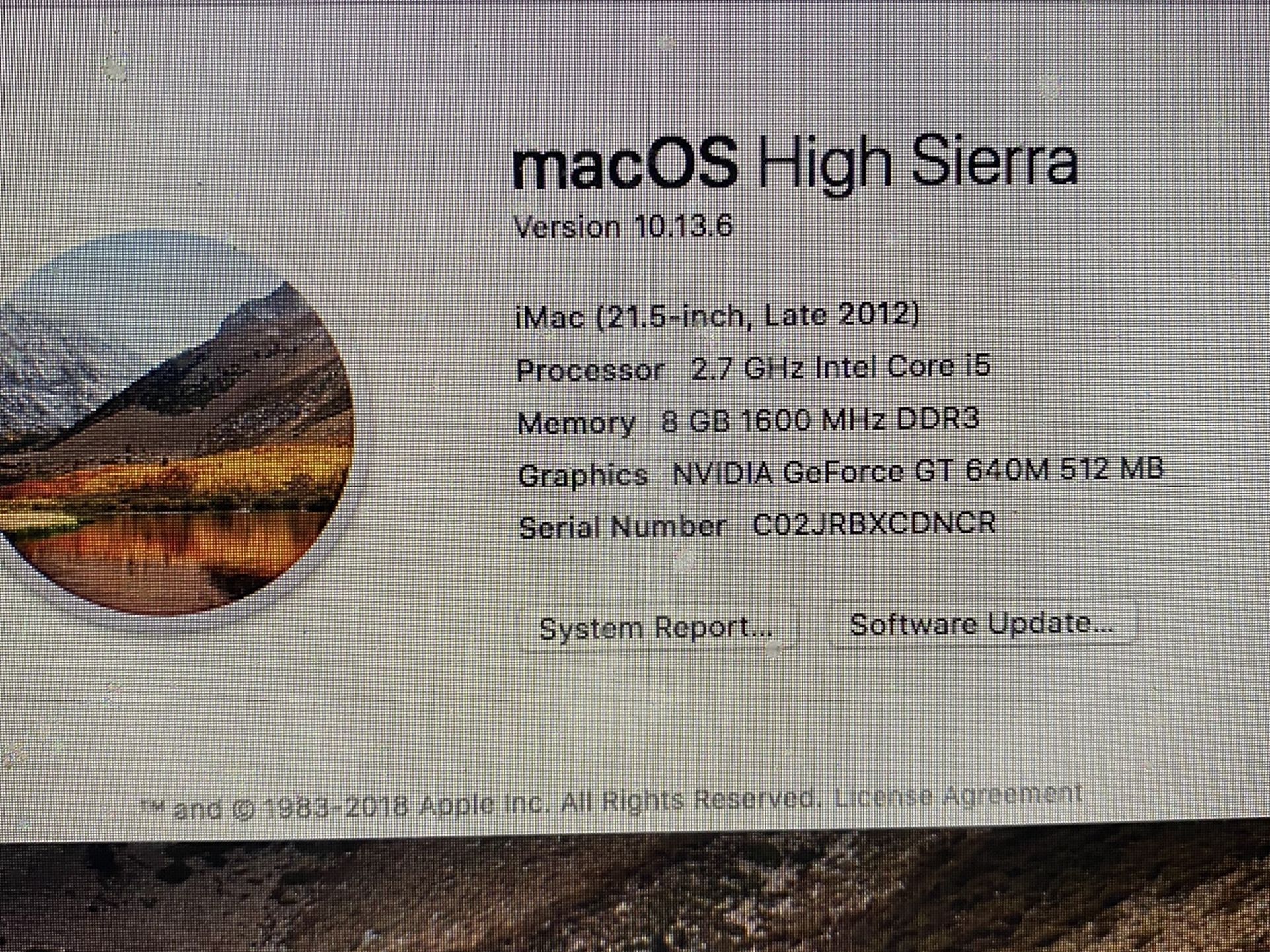 Apple iMac 21.5”