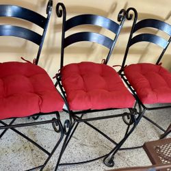 Wrought Iron Counter Stools 