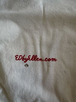 ED by Ellen DeGeneres White Denim Fabric Item