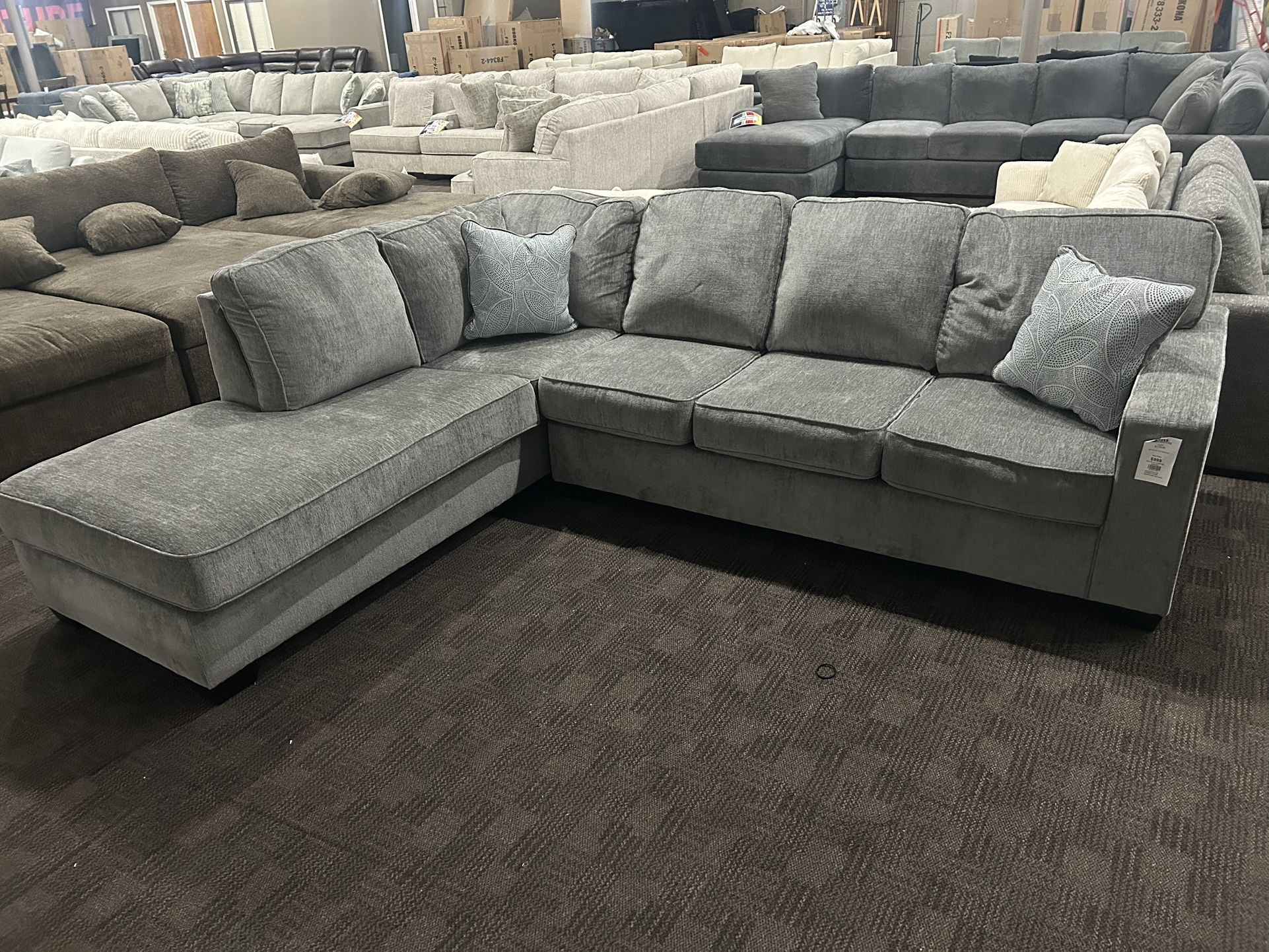 Light Gray Modern Sectional