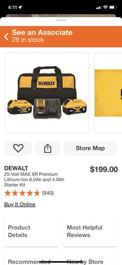 DeWalt 20 V max XR