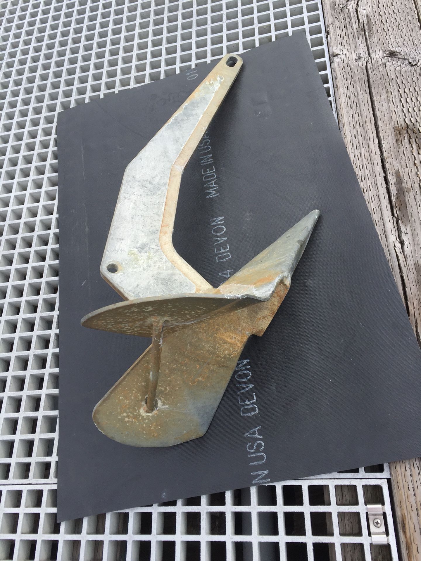 Lewmar 35lb anchor from 40’ yacht