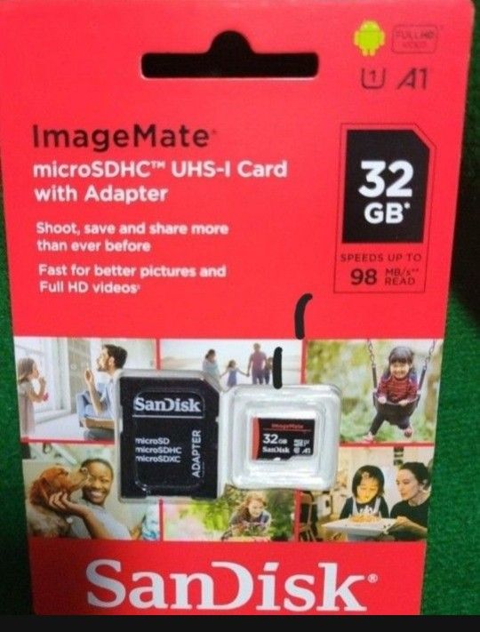 Memory Card 32 Gig SDHC SanDisk NEW QTY AVAILABLE