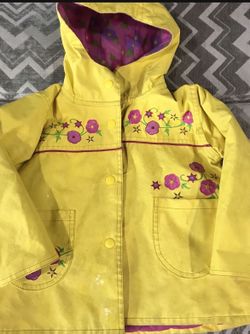 Toddler Girl Rain Jacket 2T (fits 2-5T)