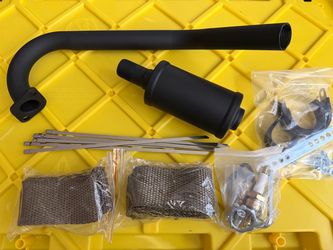 Mini bike parts 196cc 212cc 224cc muffler headers exhaust pipe