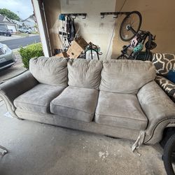 Couch, oversized chair and bench