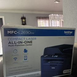 Brother MFC-L2690DW Monochrome Laser All-in-One Printer, Print Scan Copy Fax