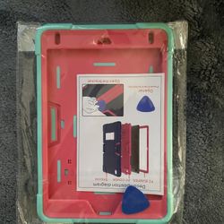 Brand New Ipad Mini 4 or 5 pink cyan blue case with stand  never opened still in box
