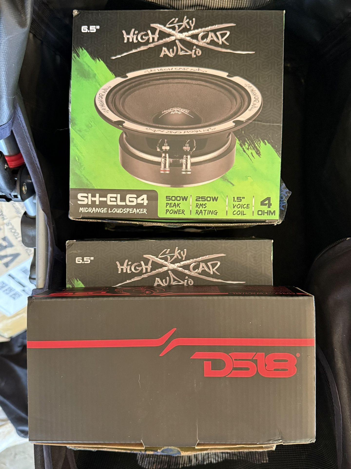 Sky High Car Audio Speakers & DS18 Bullet Tweeters