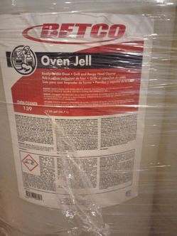 Betco oven jell .  Oven cleaner .