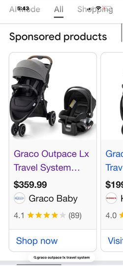 Graco outpace lx travel system