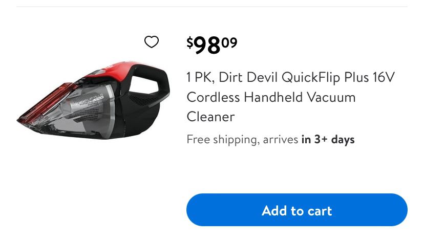 Hand vacuum And ozark Double Decker Utility Cart