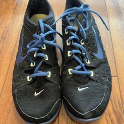 Nike Training Flex Supreme Running Shoes Black Blue Womens Size 8.5