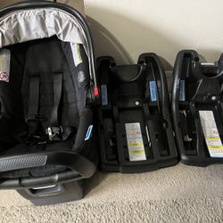 Infant Car Seat With 3 Bases 