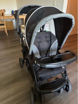 Double toddler stroller