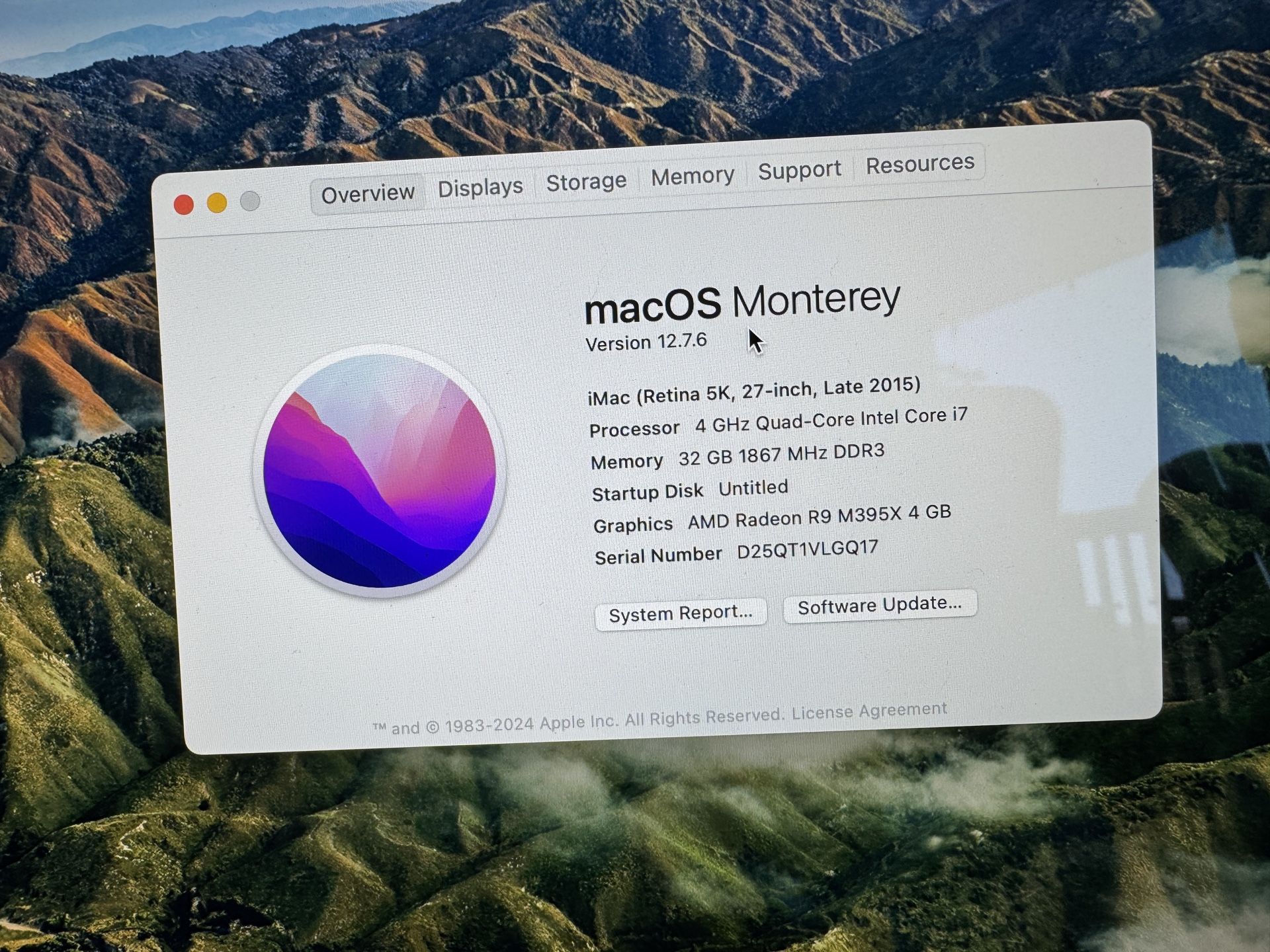 imac retina 5k 27-inch late 2015 4ghz Gpu 32gb Ram 500gb Flash Storage