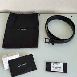 Authentic Brand New Saint Laurent Croc Embossed Belt
