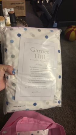 Garnet Hill Flannel Polka Dot Sheet Set
