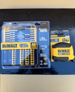 DEWALT FlexTorq Impact Ready 40pc Screwdriving Set AND 25 ft. Magnetic Tape Measure