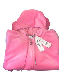 Juicy Couture Pink Velour Zip Hoodie