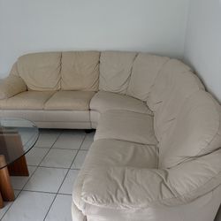 Leather Seconal Couch 