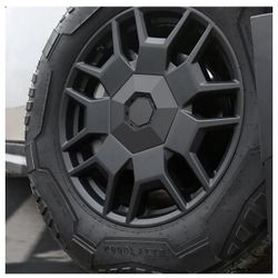 Cybertruck Heptagon Center Wheel Caps Ver 2.0