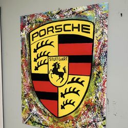 Custom Porsche Artwork 40x45 “ 1 Of 1