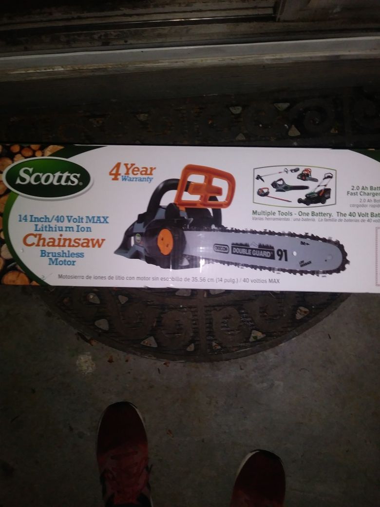 Scott's~ Battery Powered~ Brushless~Chainsaw