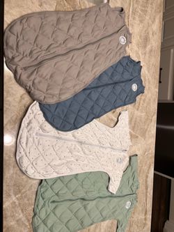 Dreamland Baby Weighted Sleep Sacks – Gray, Green, Blue, White