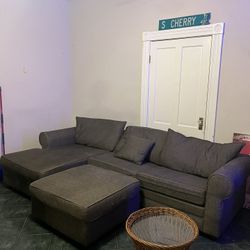 Comfortable L Shape Couch with Sectional!