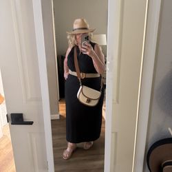 Lane Bryant Black Johnny Collar Knit Dress Size 18/20