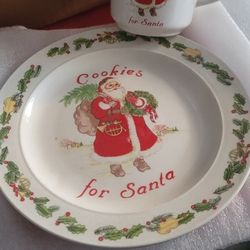 Christmas Plate And Cup