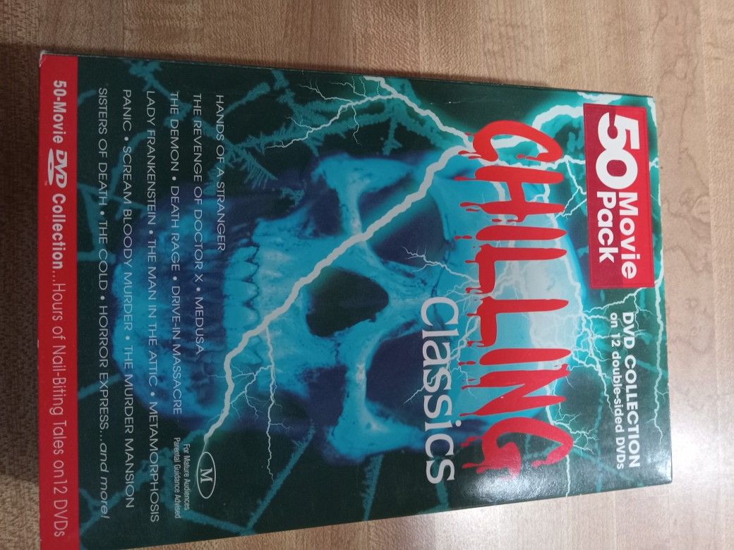 Classic Horror Movie DVD Set 100 Different Titles