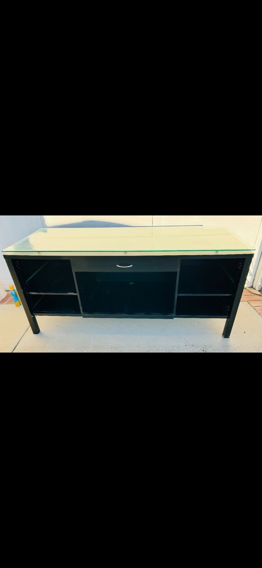 Glass Black Table/ Tv stand