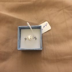 Real 925 Sterling Silver Wedding Ring Size 7