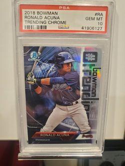 Ronald Acuna 2018 Bowman Chrome Trending