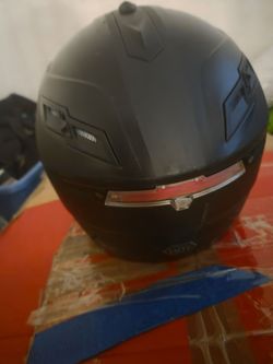 Matte Black Full-Face Motorcycle Helmet