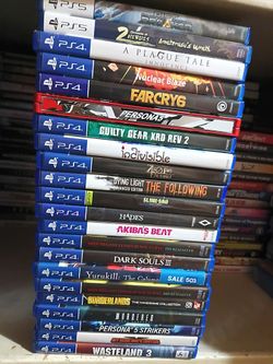 PlayStation games Ps4 games ps5 games $10 each