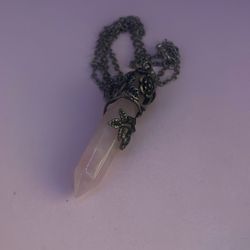 rose quartz necklace 