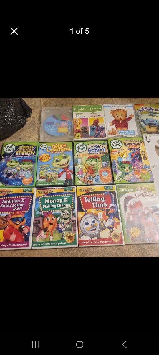 kids learning dvd bundle leap frog