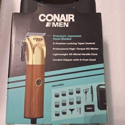 Conair Men 19-Piece Performance Home Haircutting Kit with Adjustable Taper Lever and 10 Guide Combs  NEW