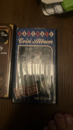 Empty flat coin books